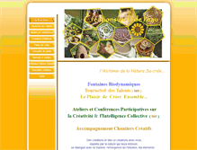 Tablet Screenshot of crea-ardeche.com